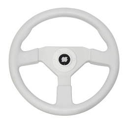 Колесо рулевое Ultraflex 350мм белое ударопрочный термопластик (V.38W)